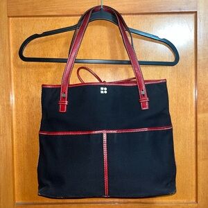 Kate Spade New York Black Canvas Tote Bag